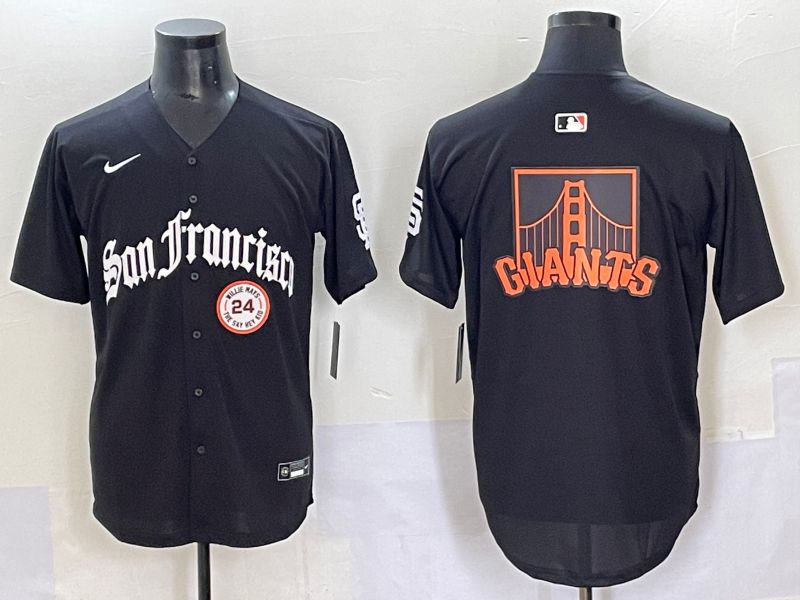 Men 2025 San Francisco Giants Blank Black Five generations Joint Name Nike MLB Jersey style 3->san francisco giants->MLB Jersey